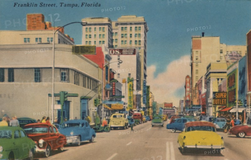 'Franklin Street, Tampa, Florida', c1940s. Artist: Unknown.