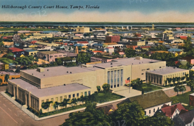 'Hillsborough County Court House, Tampa, Florida', c1940s. Artist: Unknown.