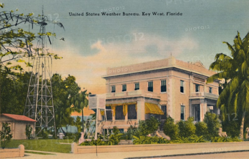 'United States Weather Bureau, Key West, Florida', c1940s. Artist: Unknown.