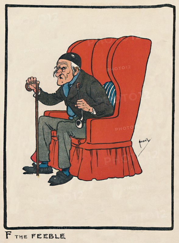 'F the Feeble', 1903. Artist: John Hassall.