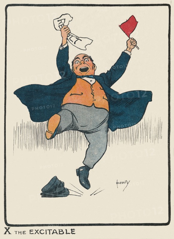 'X the Excitable', 1903. Artist: John Hassall.