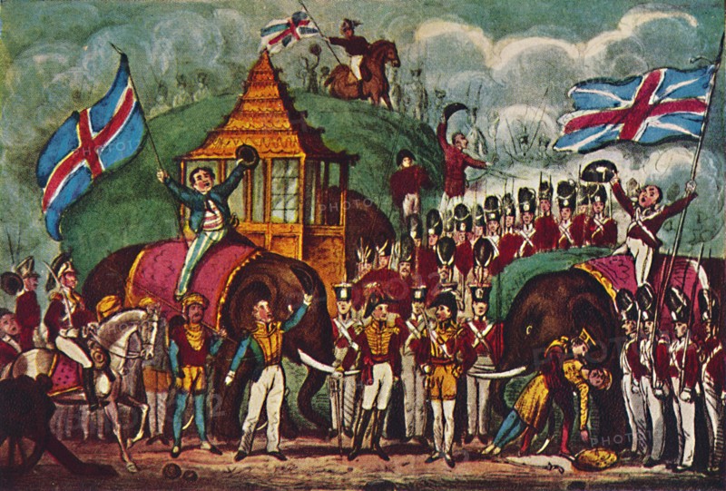 'The Burmese War: 'A Grand Naval and Military Melo-Drama', 1942. Artist: R. Cruikshank.