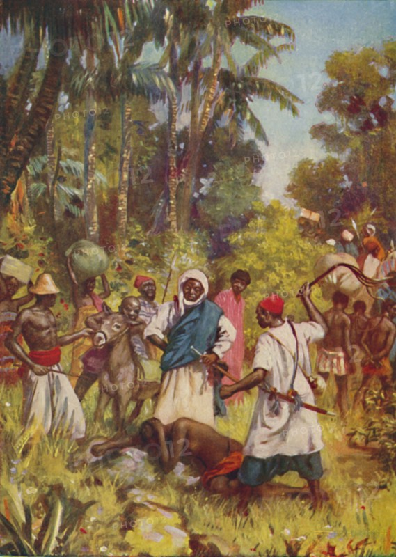 'Slave-Driving in Central Africa', 1924. Artist: Unknown.