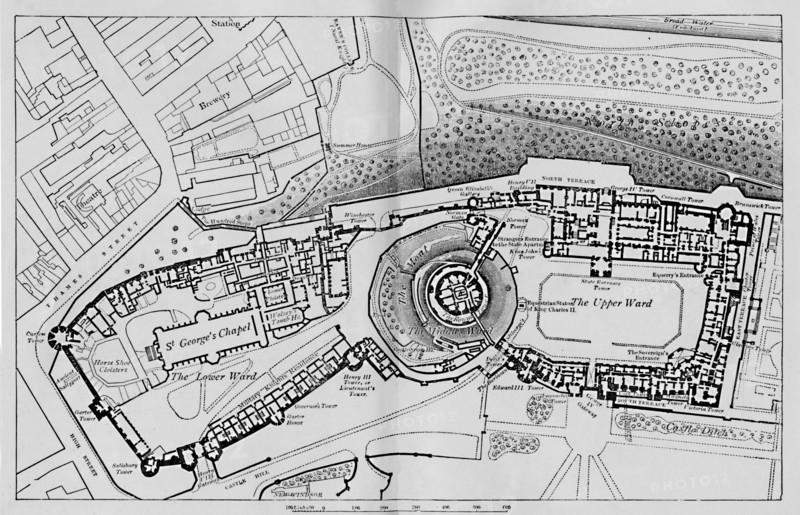 'Plan of the Castle', 1895. Artist: Unknown.