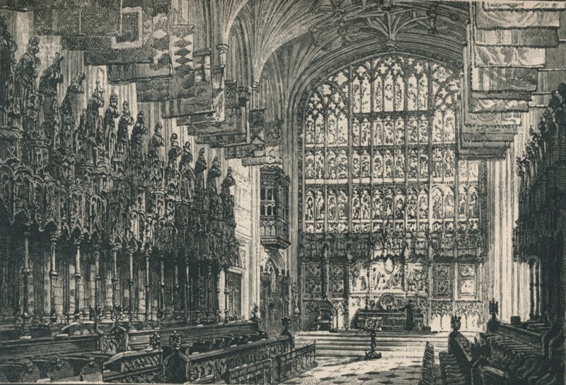 'St. George's Chapel: The Choir, Looking East', 1895. Artist: Unknown.