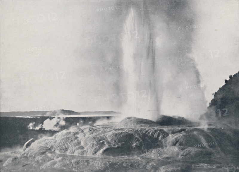 'Geyser; New Zealand', 1924. Artist: Valentine & Sons.