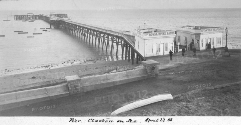 'Pier Clacton on Sea, April 23 1886'. Artist: Unknown.