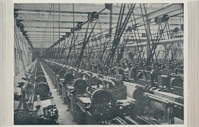 'Interior of Cotton Mill', 1910. Artist: Unknown.
