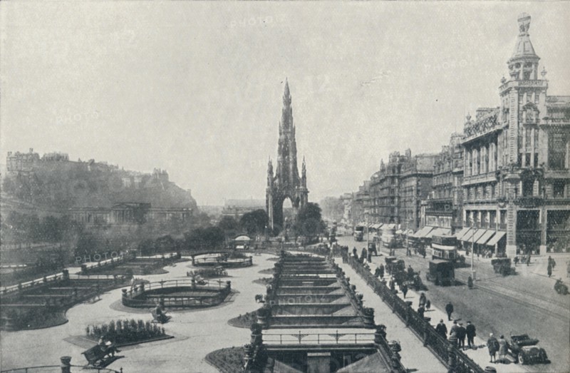 'Princes Street, Edinburgh', 1910. Artist: Valentine & Sons Ltd.