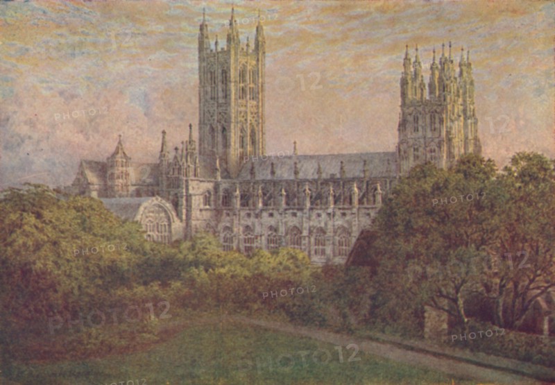 'Canterbury Cathedral', 1910. Artist: William Biscombe Gardner.