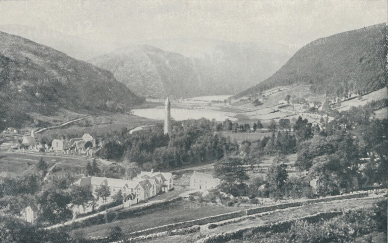 'An Irish Village (Glendalough)', 1910. Artist: Valentine & Sons.