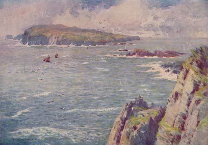 'The Calf of Man', 1910. Artist: Alfred Heaton Cooper.