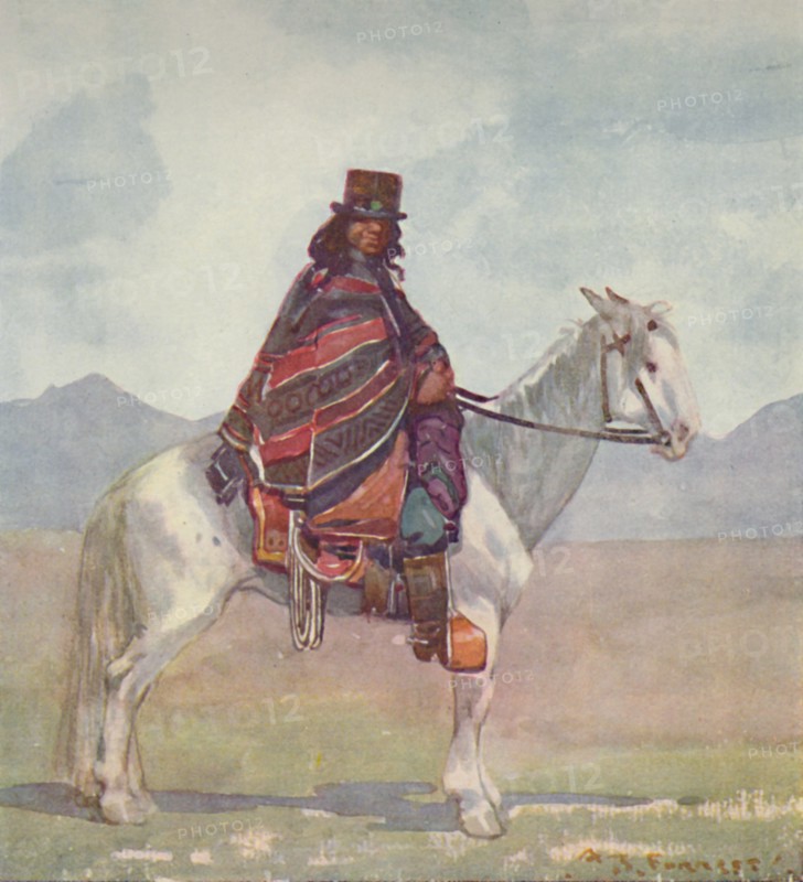 'An Araucanian Indian', 1916. Artist: A S Forrest.
