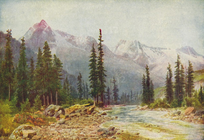 'The Rocky Mountains', 1916. Artist: Martin Mower.
