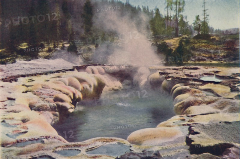 'Oblong Geyser, Yellowstone Park', 1916. Artist: Unknown.