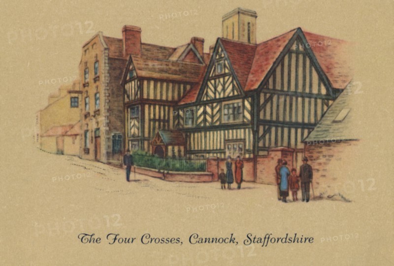 'The Four Crosses, Cannock, Staffordshire', 1939. Artist: Unknown.