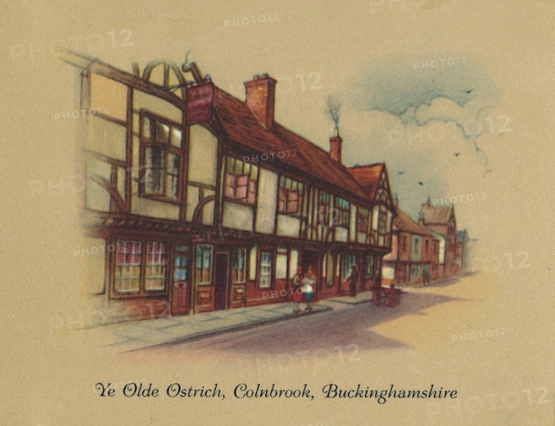 'Ye Olde Ostrich Colnbrook, Buckinghamshire', 1939. Artist: Unknown.