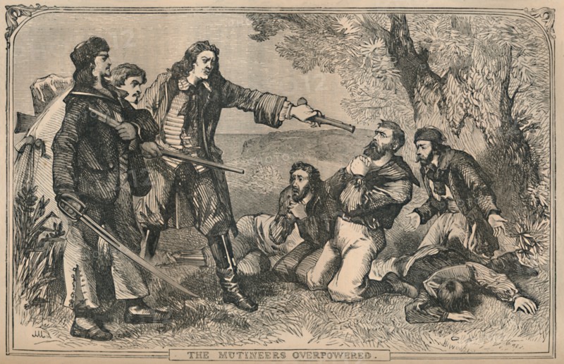 'The Mutineers Overpowered', c1870. Artist: Unknown.