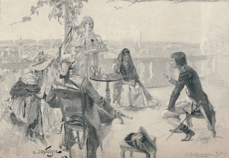 'Napoleon in Society at Valence. 1785', (1896). Artist: M Haider.
