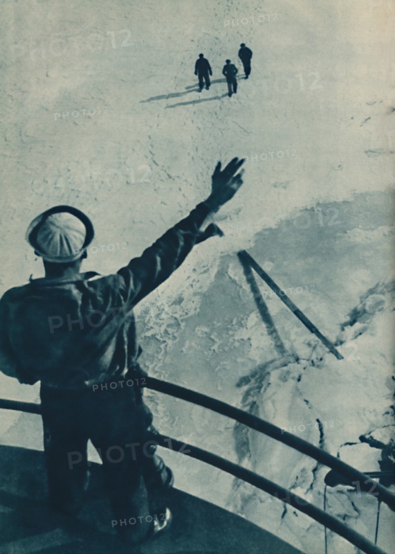 'Ice Bridge in U.S.A.', 1936. Artist: Unknown.