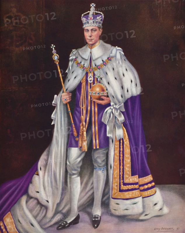 'His Majesty King George VI', 1937. Artist: Louis Dezart.