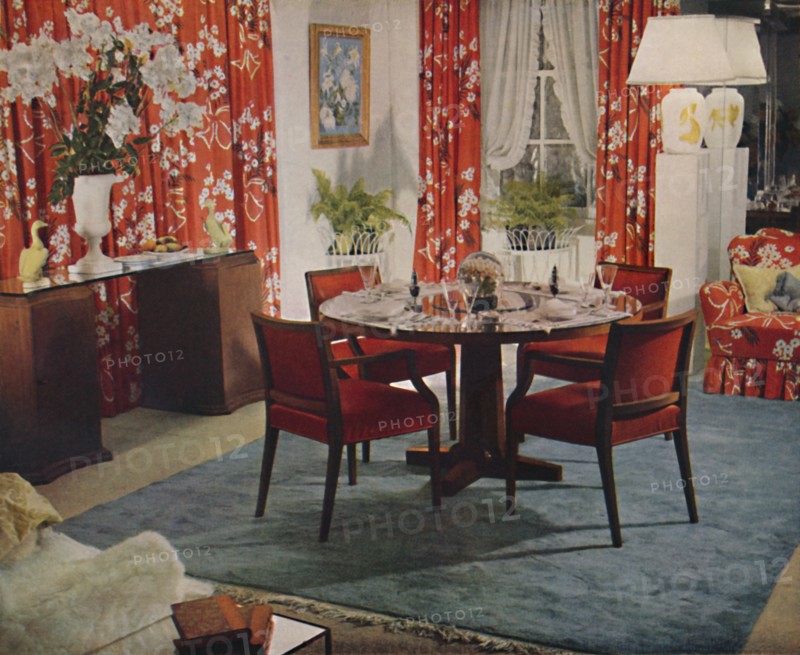 'Dining-Room Designed By Hayes Marshall', 1939. Artist: Unknown.