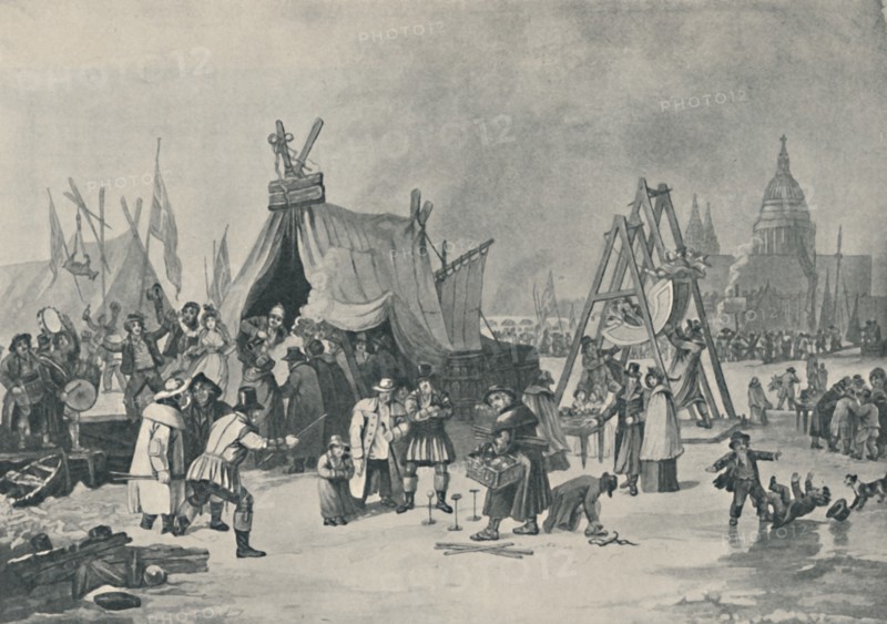 'The Fair on the Frozen Thames, 1814', (1920). Artist: Luke Clennell.