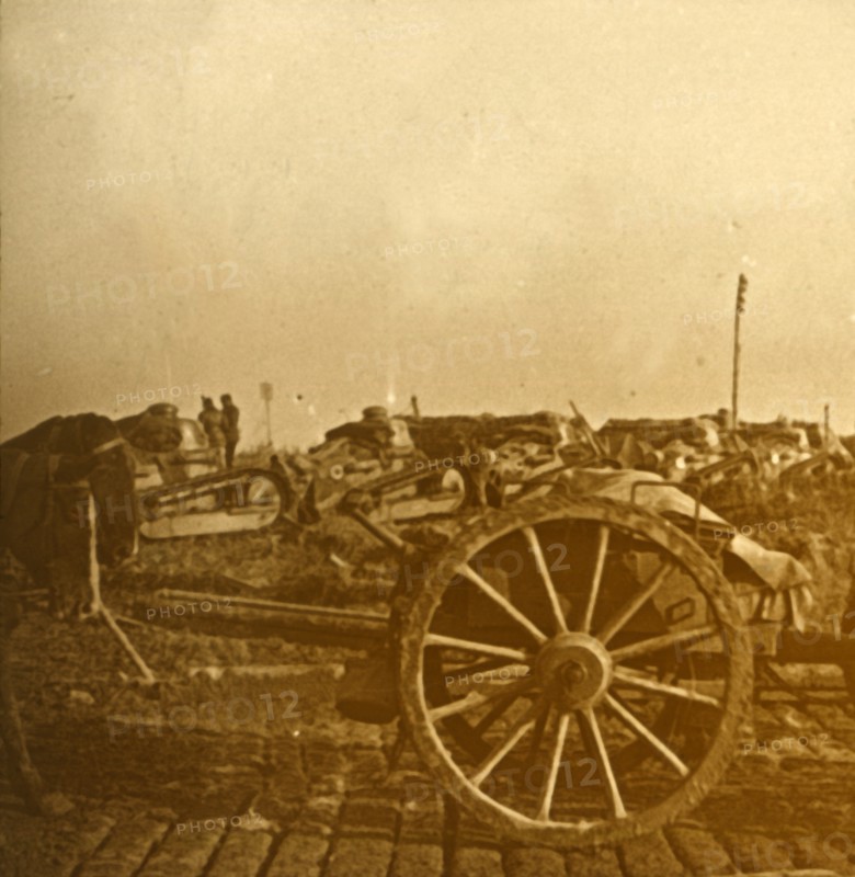 Assembly of tanks, c1914-c1918. Artist: Unknown.