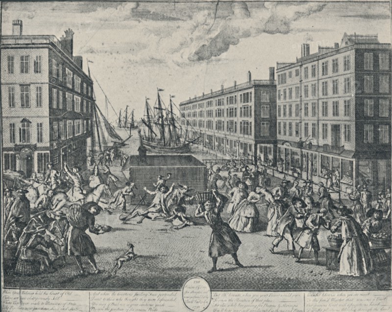 'The Humours of Billingsgate, 1736', (1920). Artist: Arnoldus van Haecken.