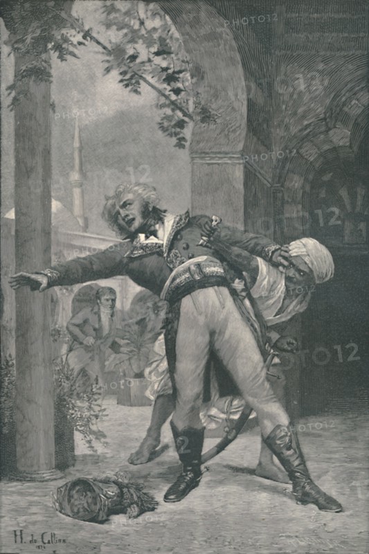 'The Assassination of Kléber at Cairo, June 14, 1800', (1896). Artist: M Haider.
