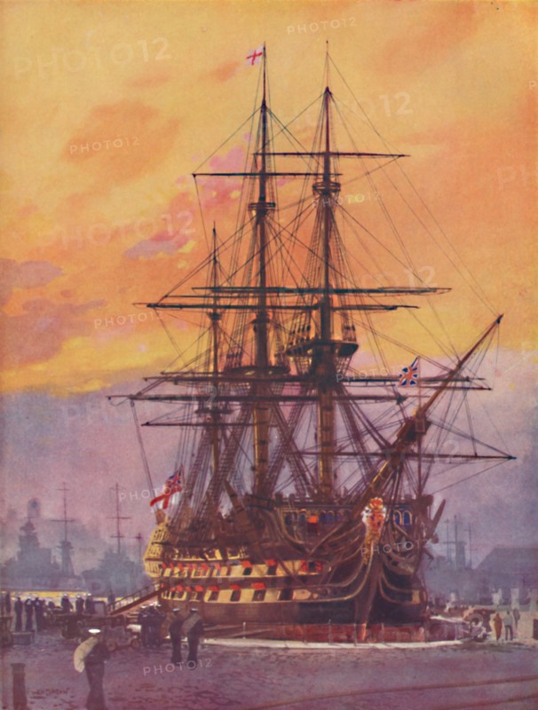 'Nelson's Flagship As She Is To-Day', 1936. Artist: Unknown.