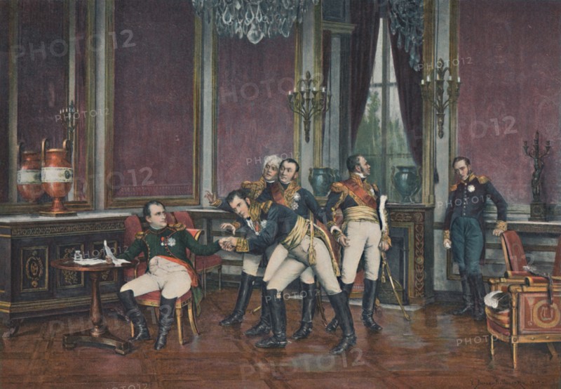 'The Abdication, Fontainebleau, April 6, 1814', (1896). Artist: Unknown.