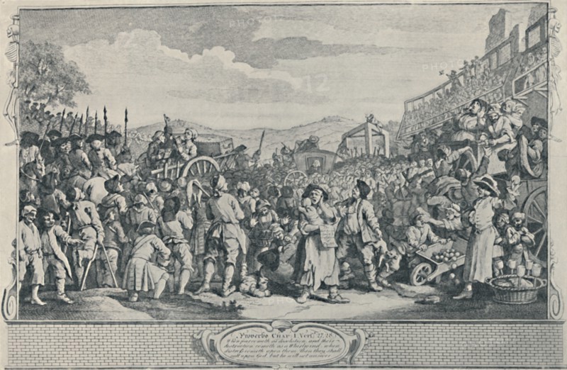 'The Idle 'Prentice Executed at Tyburn (From the Industry and Idleness Series), 1747', (1920). Artist: William Hogarth.