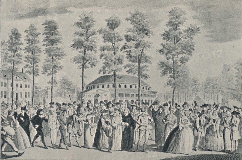 'The Jubilee Ball at Ranelagh Gardens, April 26th, 1749', (1920). Artist: Nathaniel Parr.