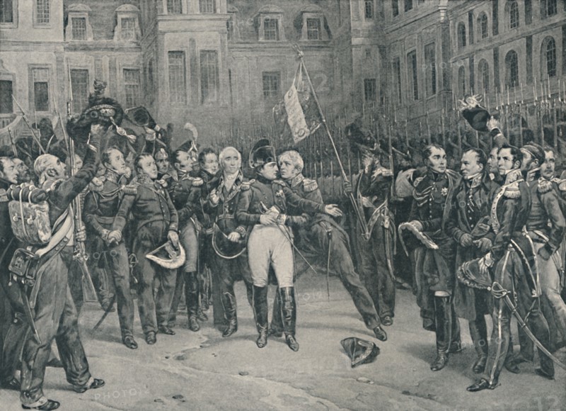 'Napoleon's Farewell To The Imperial Guard At Fontainebleau, April 20, 1814', (1896). Artist: Unknown.
