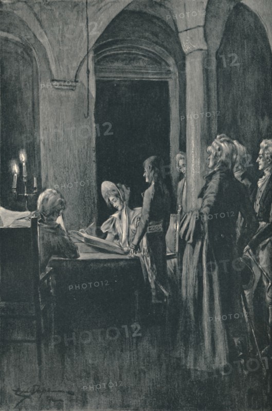 'The Civil Marriage of Napoleon and Josephine', 9 March 1796, (1896).  Artist: Unknown.