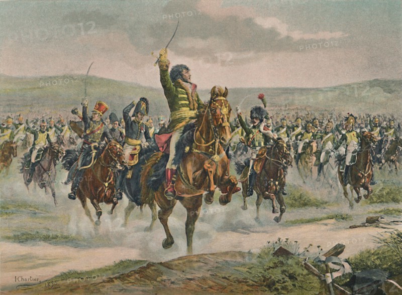 'Murat Leading The Cavalry at Jena', 14 October 1806, (1896). Artist: Unknown.
