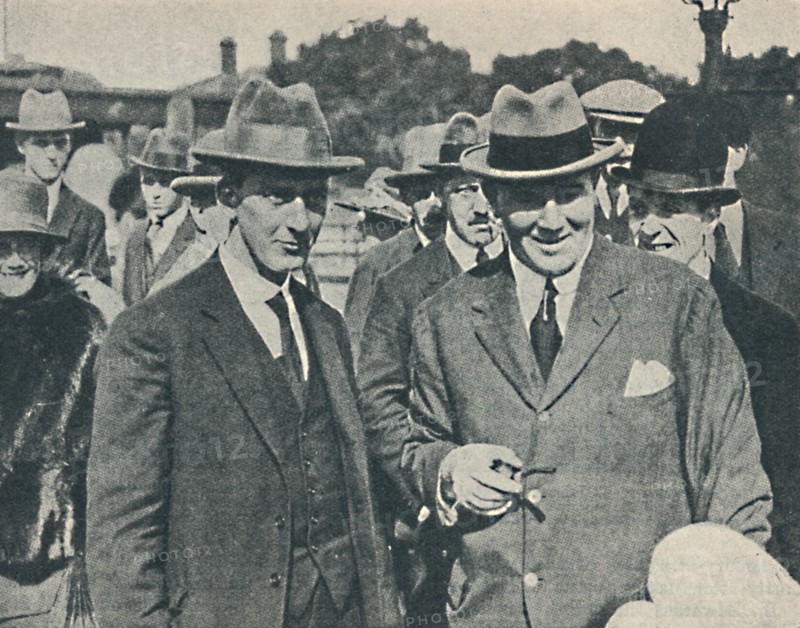 'Arrival in England. Captain Cecil Foster and his chief officer Gravesend, August, 1923, (1936). Artist: Unknown.