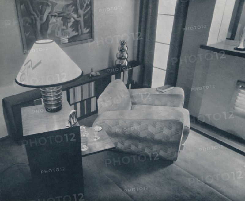 'A small room designed and furnished by Michael Dawn, Bedford, England', 1935. Artist: Unknown.