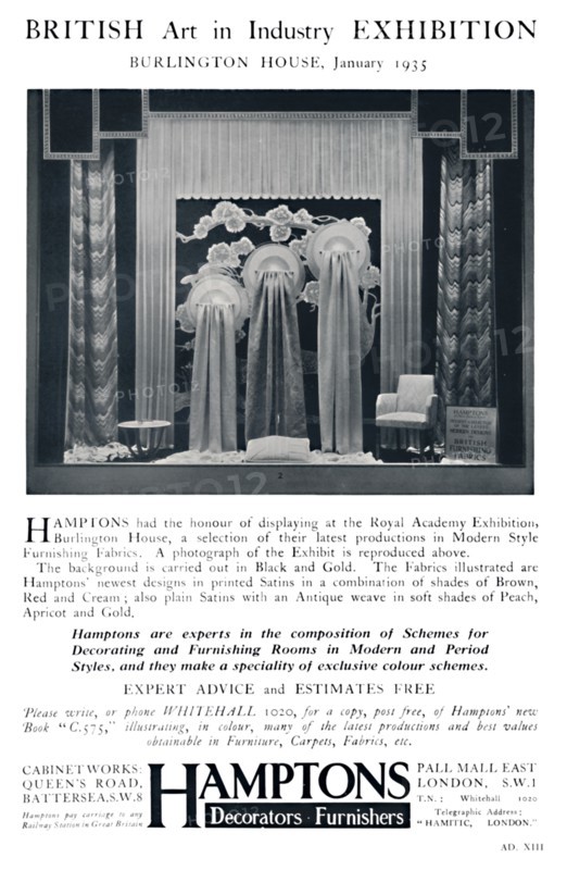 'British Art in Industry Exhibition - Burlington House, January', 1935. Artist: Unknown.