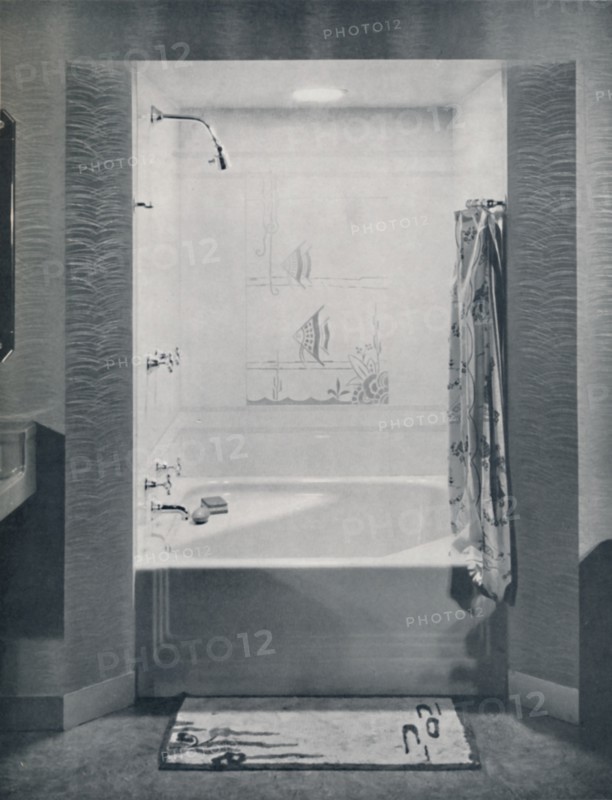 'New four foot square Neo-Angle Bath', 1935. Artist: Drix Duryea.
