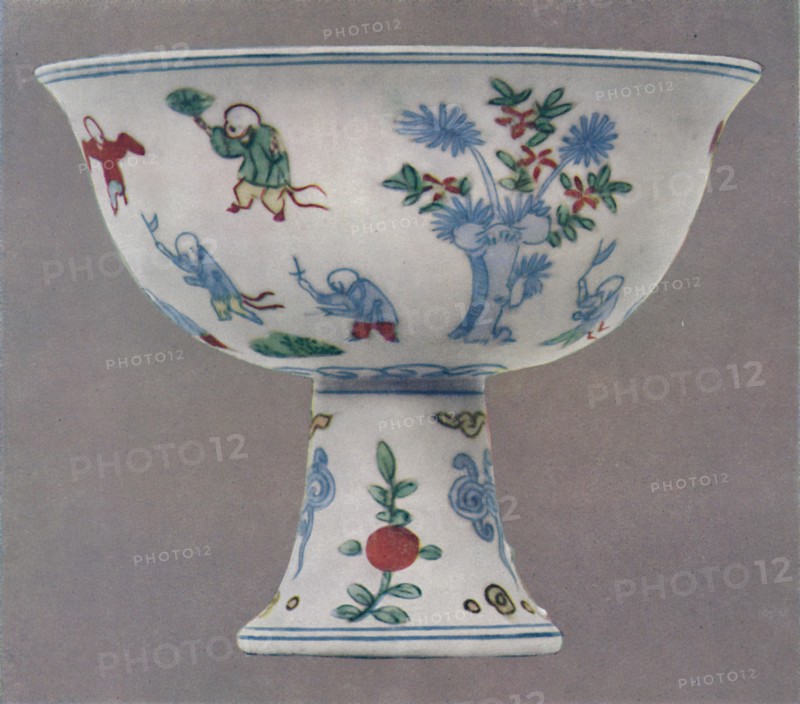 'Hsuan Te Stem-Cup', 1425-1435, (1927). Artists: Edward F Strange, Unknown.