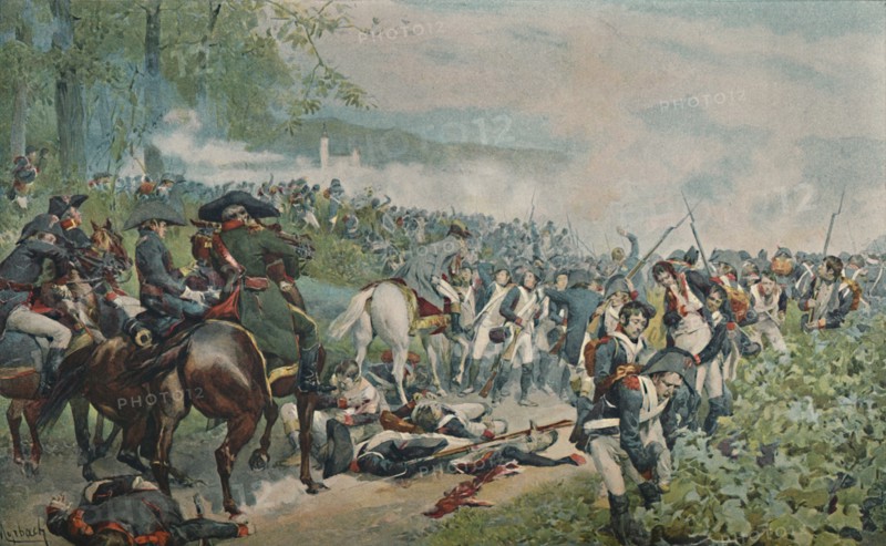 'Bonaparte Checking The French Retreat at Marengo', 1800, (1896). Artist: Unknown.