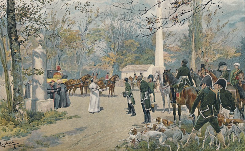 'The Meeting of Napoleon and Pius VII at Fontainebleau', 1813, (1896). Artist: Unknown.