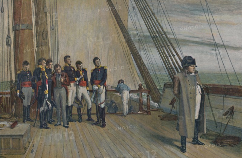 'Napoleon on Board H.M.S. Bellerophon, July, 1815', (1896). Creator: Unknown.