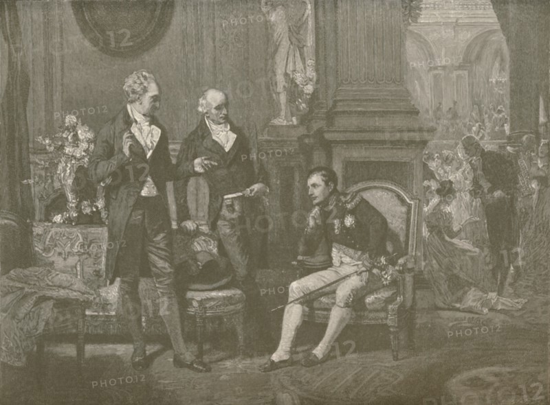 'Napoleon, Goethe and Wieland', 1808, (1896). Artist: Charles J. State.