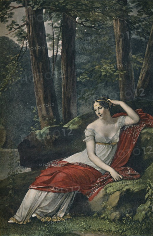 'The Empress Josephine in the Park at Malmaison', 1809, (1896). Artist: Unknown.