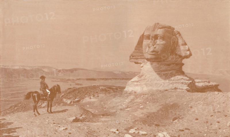 'Bonaparte Before the Sphinx', 1886, (1896). Artist: Henry Wolf.