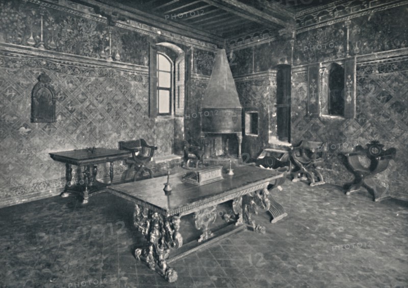 'Interior, Palazzo Davanzati - With Late 16th Century Florentine Table', 1928. Artist: Unknown.