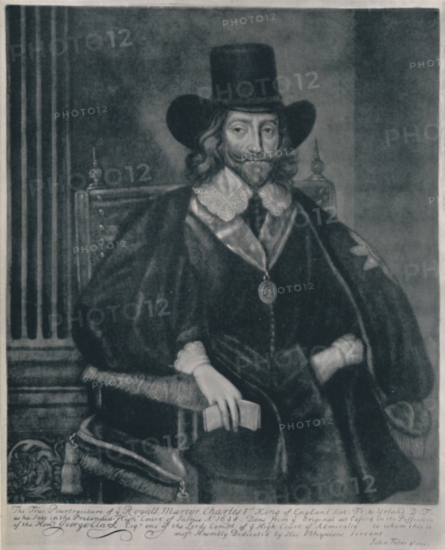 'Portrait of Charles I', c1620-1649, (1928). Artist: John Faber the Elder.